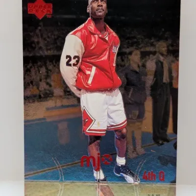 1997 Upper Deck Michael Jordan 'MJ Highlights' basketball card featuring the 2-9-97 date stamp.