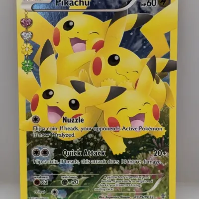 2016 Pokémon Pikachu card from the Generations Radiant Collection (RC29/RC32) in good condition.