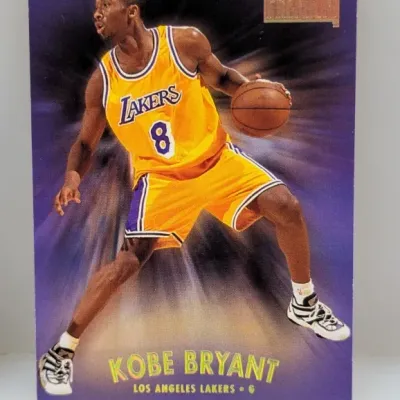 1996-97 Fleer Premium Kobe Bryant Los Angeles Lakers rookie trading card.