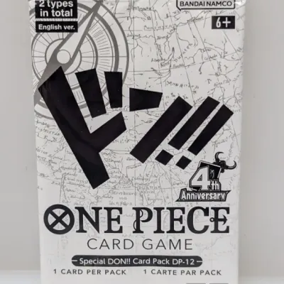 Sealed One Piece Card Game Special DON!! Card Pack DP-12, 4th Anniversary English version by Bandai Namco.