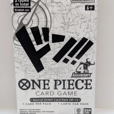Sealed One Piece Card Game Special DON!! Card Pack DP-12, 4th Anniversary English version by Bandai Namco.