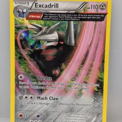 Excadrill Stage 1 Pokémon trading card from the Primal Clash expansion set, dated 2015.
