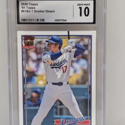 CGC Gem Mint 10 graded 2026 Topps '91 Topps #91B2-1 Shohei Ohtani trading card in a protective slab.