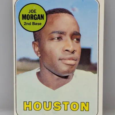 1969 Topps Joe Morgan #35 baseball card featuring the second baseman for Houston in good condition.