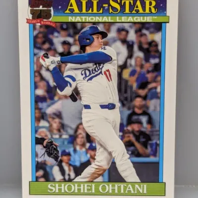 2024 Topps 75 Years of Baseball Shohei Ohtani All-Star National League trading card in clean condition.