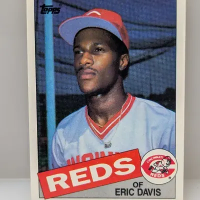 1988 Topps Eric Davis baseball card #600, featuring the Cincinnati Reds outfielder.