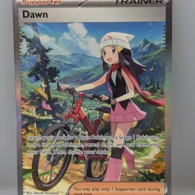 Dawn Supporter Full Art Pokémon card (129/094) from the Pokémon TCG, featuring artwork by Atsushi Furusawa in clean condition.