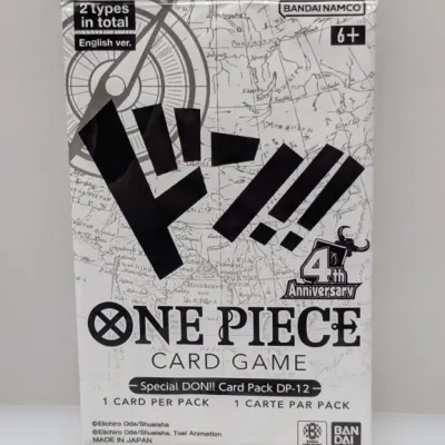 Sealed Bandai Namco One Piece Card Game Special DON!! Card Pack DP-12 4th Anniversary English version pack.