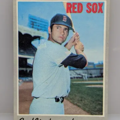 1970 Topps Carl Yastrzemski #10 baseball card in good condition with minor corner wear.