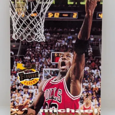 1993-94 Topps Stadium Club Frequent Flyers Michael Jordan basketball card #FF1.