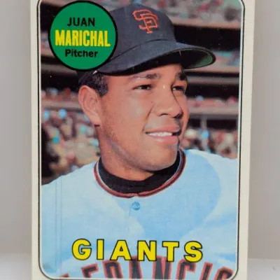 1973 Topps Juan Marichal baseball card #305, featuring the San Francisco Giants pitcher in vintage condition with sharp corners.