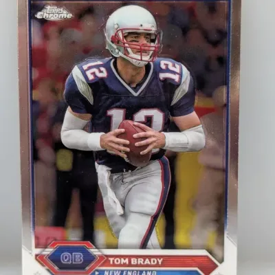 2012 Topps Chrome Tom Brady New England Patriots football card #1.