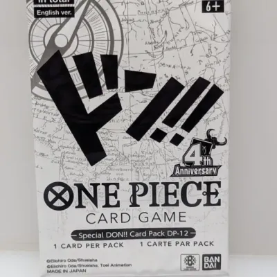 Sealed One Piece Card Game Special DON!! Card Pack DP-12, released for the 4th Anniversary in English edition.