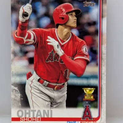 2019 Topps Shohei Ohtani All-Star Rookie baseball card #150, depicting him in his Los Angeles Angels uniform.