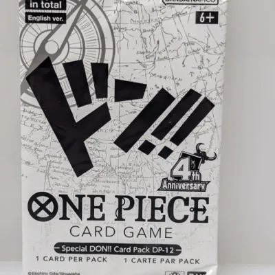 Sealed Bandai Namco One Piece Card Game Special DON!! Card Pack DP-12, English version.