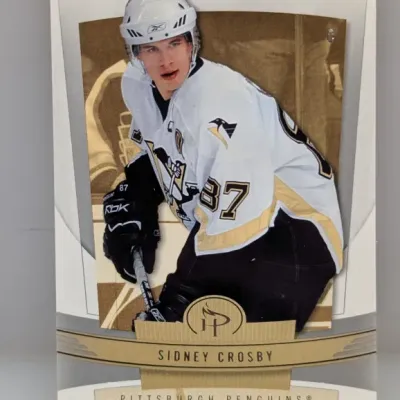 2005-06 Upper Deck Fleer Hot Prospects Sidney Crosby rookie trading card #191 featuring the Pittsburgh Penguins star.