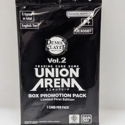 Sealed Bandai Namco Union Arena Demon Slayer Vol.2 Trading Card Game Box Promotion Pack in English.