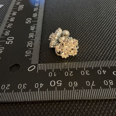 Vintage Rhinestone Screw-Back Cluster Earrings