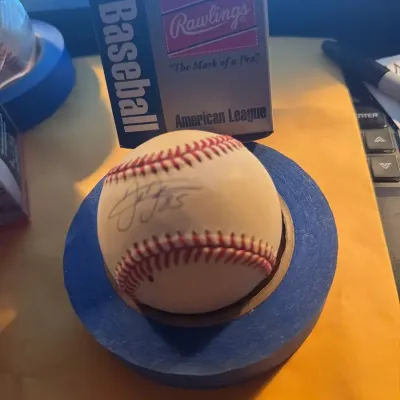 Frank Thomas Autographed Rawlings American League Baseball with #35 Inscription