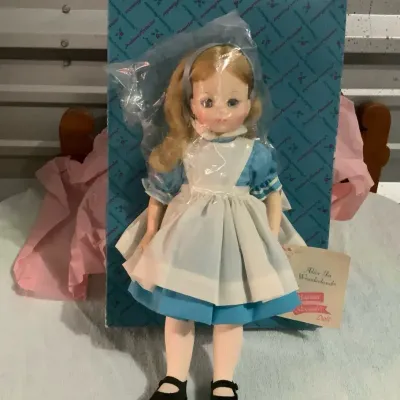 Madame Alexander Alice in Wonderland Doll with Original Box & Tag – Approx. 13"