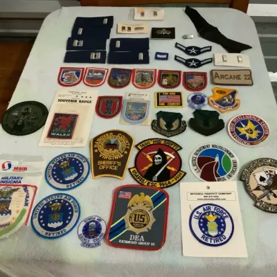 Vintage Military, U.S. Air Force & Law Enforcement Patches, Insignia & Memorabilia Lot