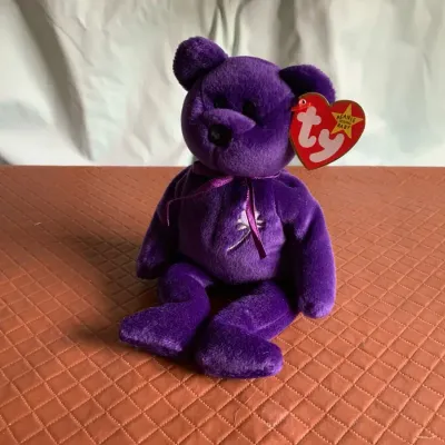 1997 Ty Princess Diana “Princess” Beanie Baby – PE Pellets, China, Tag & Case