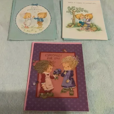 Vintage Hallmark Betsey Clark Greeting Cards – Lot of 3 with Envelopes