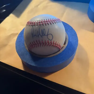 Glenallen Hill Autographed Baseball with #6 Inscription 