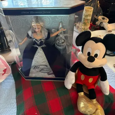 Millennium Princess Barbie & Disney Mickey Mouse Plush