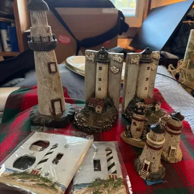 Nautical Lighthouse Décor, Bookends & Switch Plates