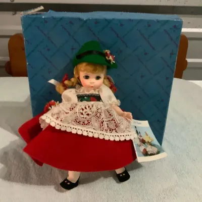 Vintage Madame Alexander Switzerland Doll #594 “Little Women” Tag with Original Box