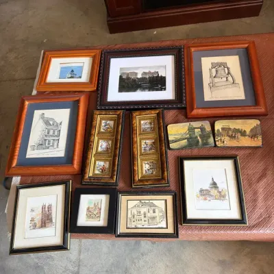 Assorted Framed Architectural & Landmark Art Collection
