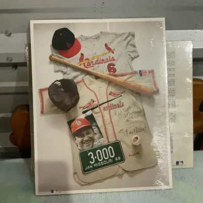 Stan Musial St. Louis Cardinals 3,000 Hits Commemorative Memorabilia Print, Sealed