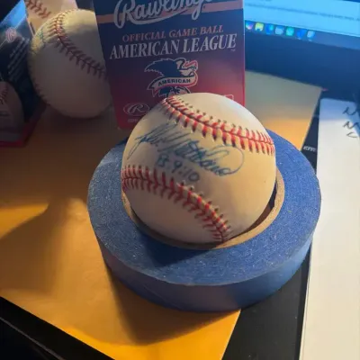 John Wetteland Autographed Baseball with “Ps. 9:10” Inscription