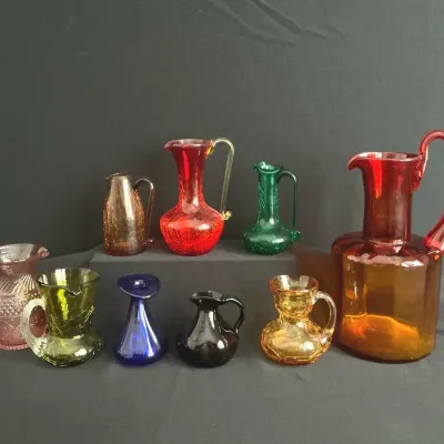 Colorful Small Vases And Pitchers 