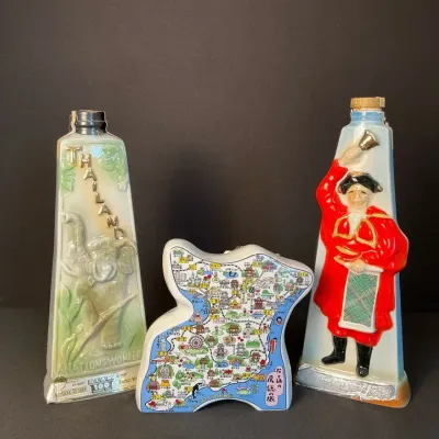 1969 Jim Beam Thailand, A Nation of Wonders Decanter & More