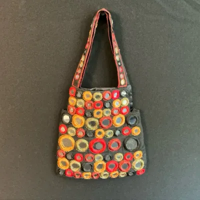Vintage Marion Godard Mirrored Mini Handbag 