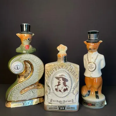 1972 Jim Beam 2nd Annual Convention Anaheim Fox Decanter & More
