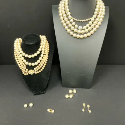Elegant Pearl Costume Jewelry 
