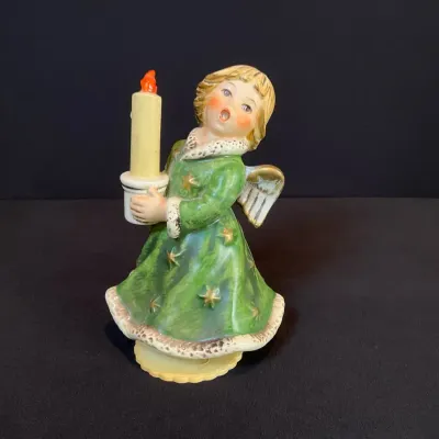 1965 Goebel Hummel Music Box Green Angel