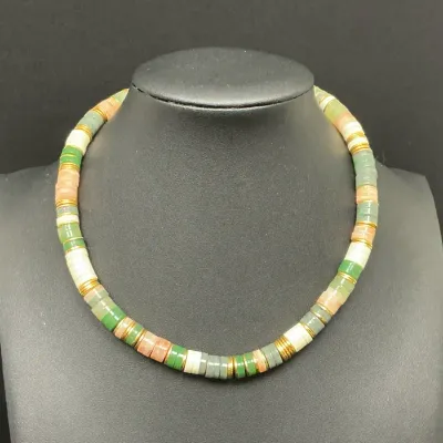 Heishi Stone Bead Choker