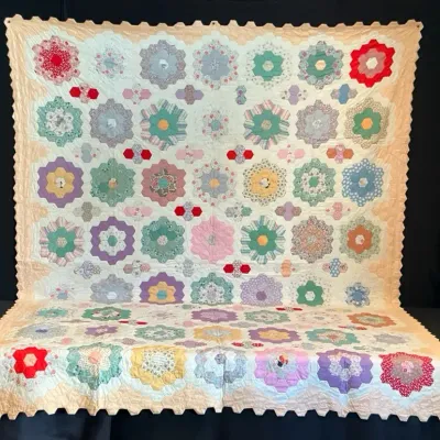 Grandmother’s Flower Garden Quilt