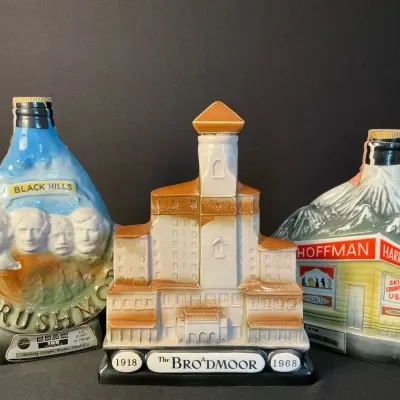 1969 Jim Beam Mount Rushmore Decanter & More
