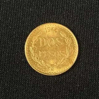 Gold Mexican Dos Pesos Coin*