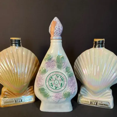 1968 Jim Beam Florida Sea Shell Decanter & More