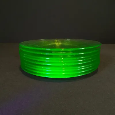 Uranium Glass 8” Salad Plates