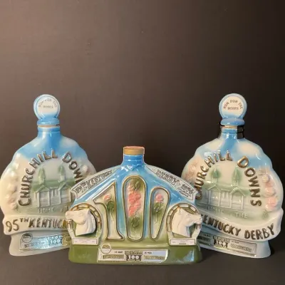 1974 Jim Beam 100th Kentucky Derby Commemorative Decanter & More