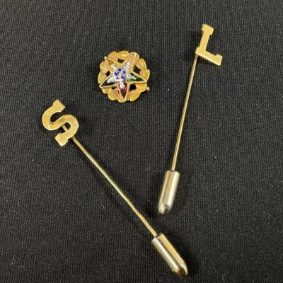 14K Eastern Star And 2 Stick Pins*