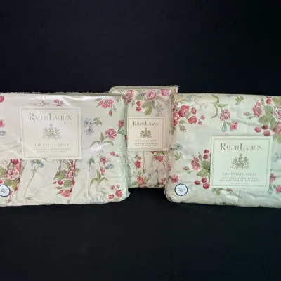 Ralph Lauren Floral King Size Sheet Set 