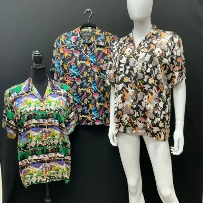 Nicole Miller Silk Shirts, Size M